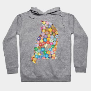 Floral cat design Hoodie